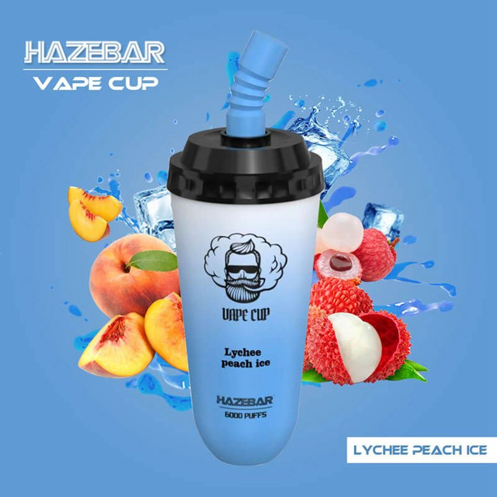 Hazebar Mesii Mini Cup 6000 Puffs Disposable/Chargeable Vape Pen 6K Puff Bar Fruit Flavors Mesh Coil Vaporizer vape