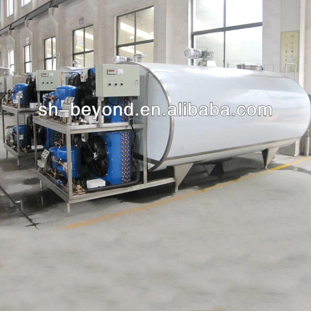 Full Automatic electromagnetism valve cooler cooling milk tank used in milk production plants