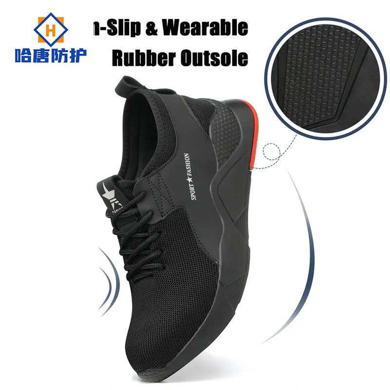 Sneaker Casual Lightweight Breathable Men Safety Shoes Stab-Resistant Steel Toe Cap Shoes