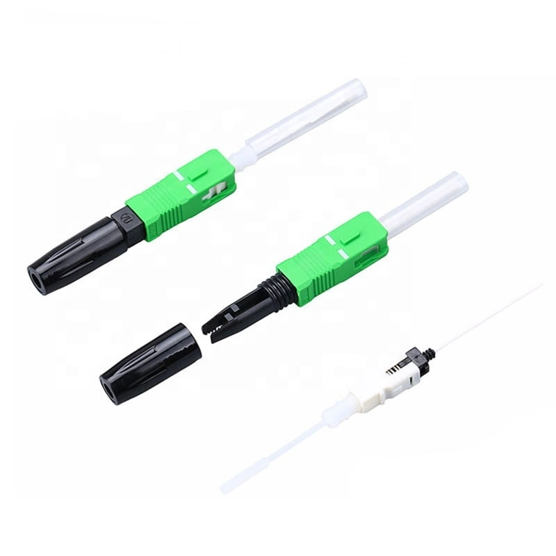 Sc APC Sc Upc Optic Fiber Connector Multi-Piece Connector Kit Terminating Fiber Optic Cable