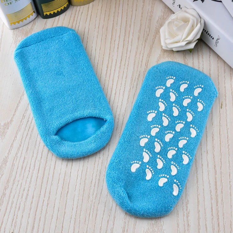 Moisturizing Gel Socks Soft Moisturizing Gel SPA Socks for Repairing and Softening Dry Cracked Feet Skins Gel Socks