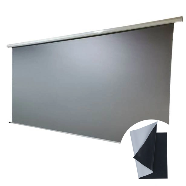 0,25мм Gray-Black Мягкая пленка ПВХ мягкая ткань проекционного экрана