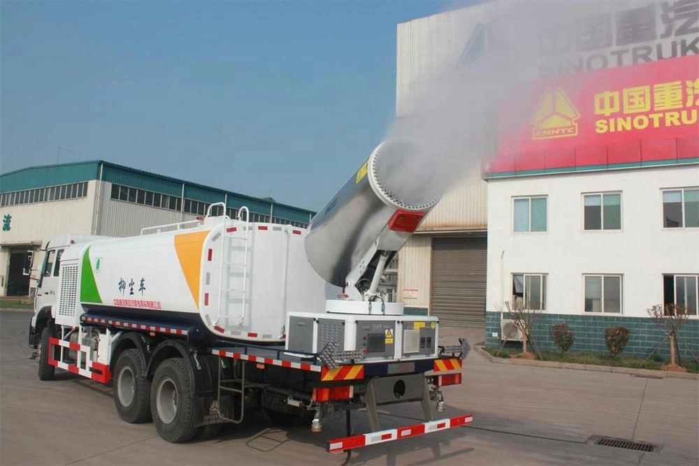 Dongfeng Shacman HOWO Water Tank Dust Suppression Sprayer 20m 30m 40m 50m 60m 100m 120m 150m Disinfection Truck with Remote Air-Feed Sprayer for Virus