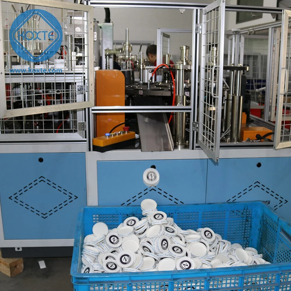 Eco-Friendly Packaging Disposable Single/Double Paper Cup Lid Cover Forming Making Machine