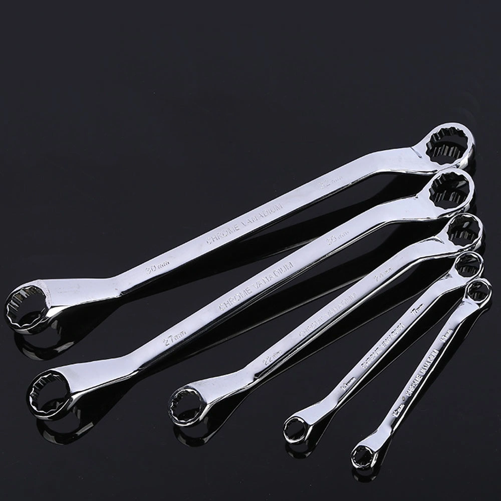 Double End Box Wrench Mirror Chrome Plated Electrophoretic 45 Steel with Complete Specifications and Large Quantity, Which Can Be Labeled