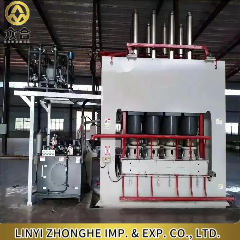 Short Cycle Melamine Lamination Hot Press Machine Provided Manufacturing Plant, Plywood Machinery Heat Pump 42 Kw