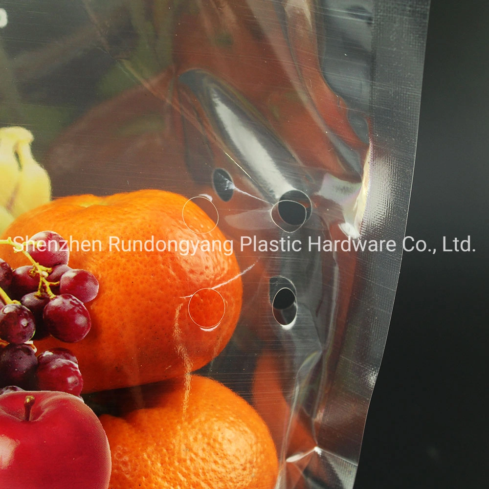 Apple Grape Banana Fresh Fruit Vegetable Package Bags Zipper Keep Fresh Plastic Packing Bag for Fruits