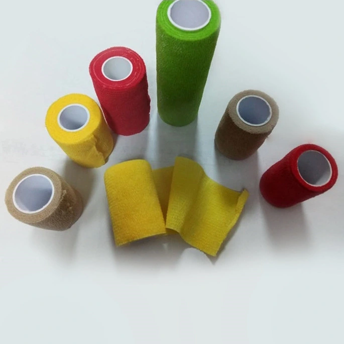 Manufacture Disposable Mecan Cohesive Cotton Sports for The Hands Light Elastic Adhesive Bandage Self-Adhesive Bandages