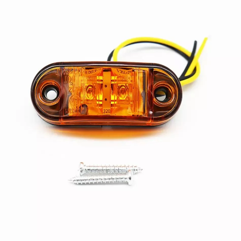 Les couleurs de bonbons 2,6 pouces marqueur côté extérieur de la lampe témoin de remorque de camion Van voitures lumière LED clignotants 12V 24V