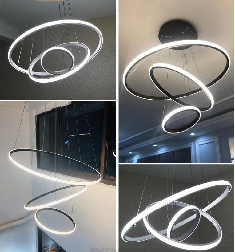 View Larger Imageadd to Comparesharemodern Round Chandeliers for Home Living Room Luxury LED Chandeliers Pendant Lights Gold Ring Shaped Lighting