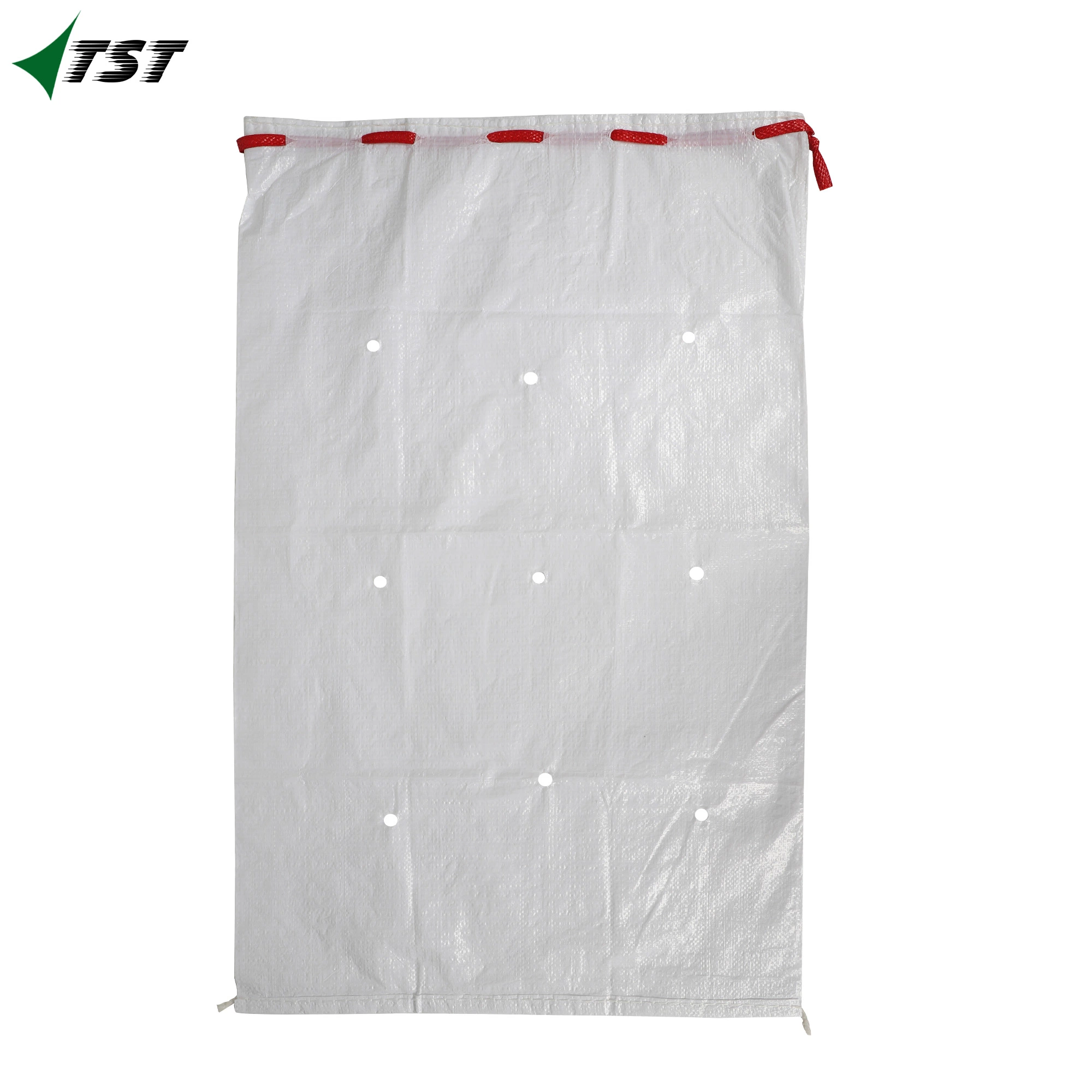 Plastic Mesh Bags PP Woven Mesh Bags for Packing Onions with Strong Drawstring and Labels