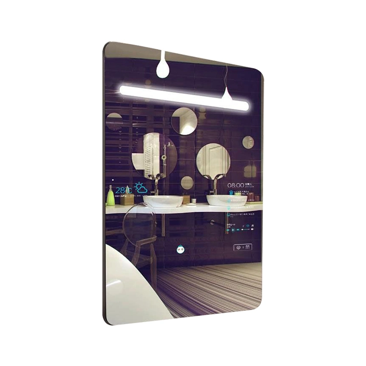 Espejo interactivo Smart de 43 pulgadas el cuarto de baño TV Mirror Magic Mirror inteligente con pantalla táctil de cristal de espejo para el Hotel Casa inteligente con sistema operativo Android