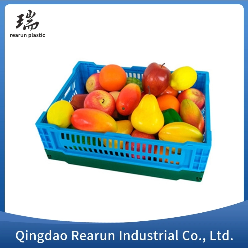 Supermarket Vegetable Collapsible Storage Foldable Plastic Baskets