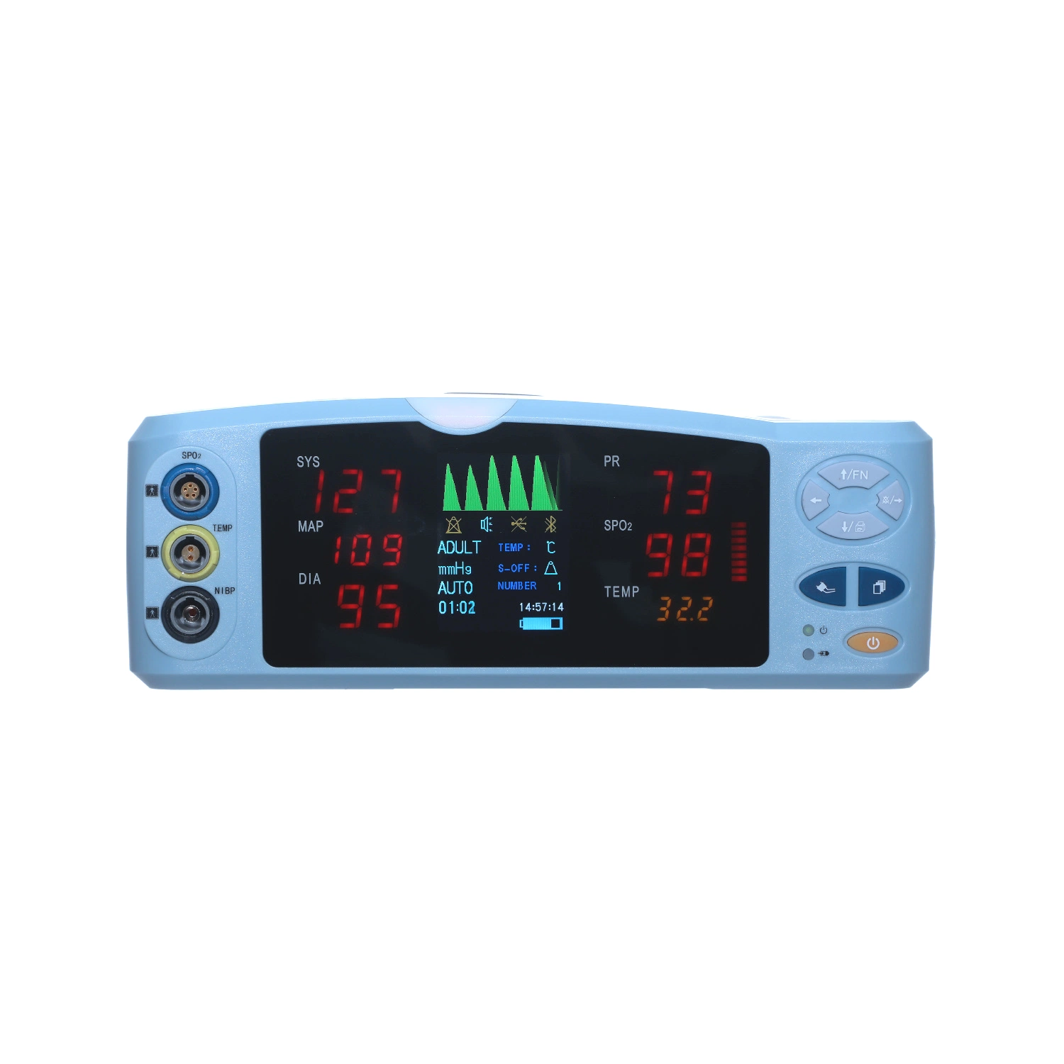 Medical Device 5&prime; Multi-Parameter Handle Patient Vital Signs Monitor