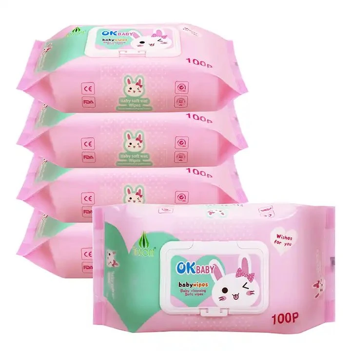 Soft Baby Wipes Plant Based Formula Hands Clean Wipes Disposable Products OEM Manufacturer