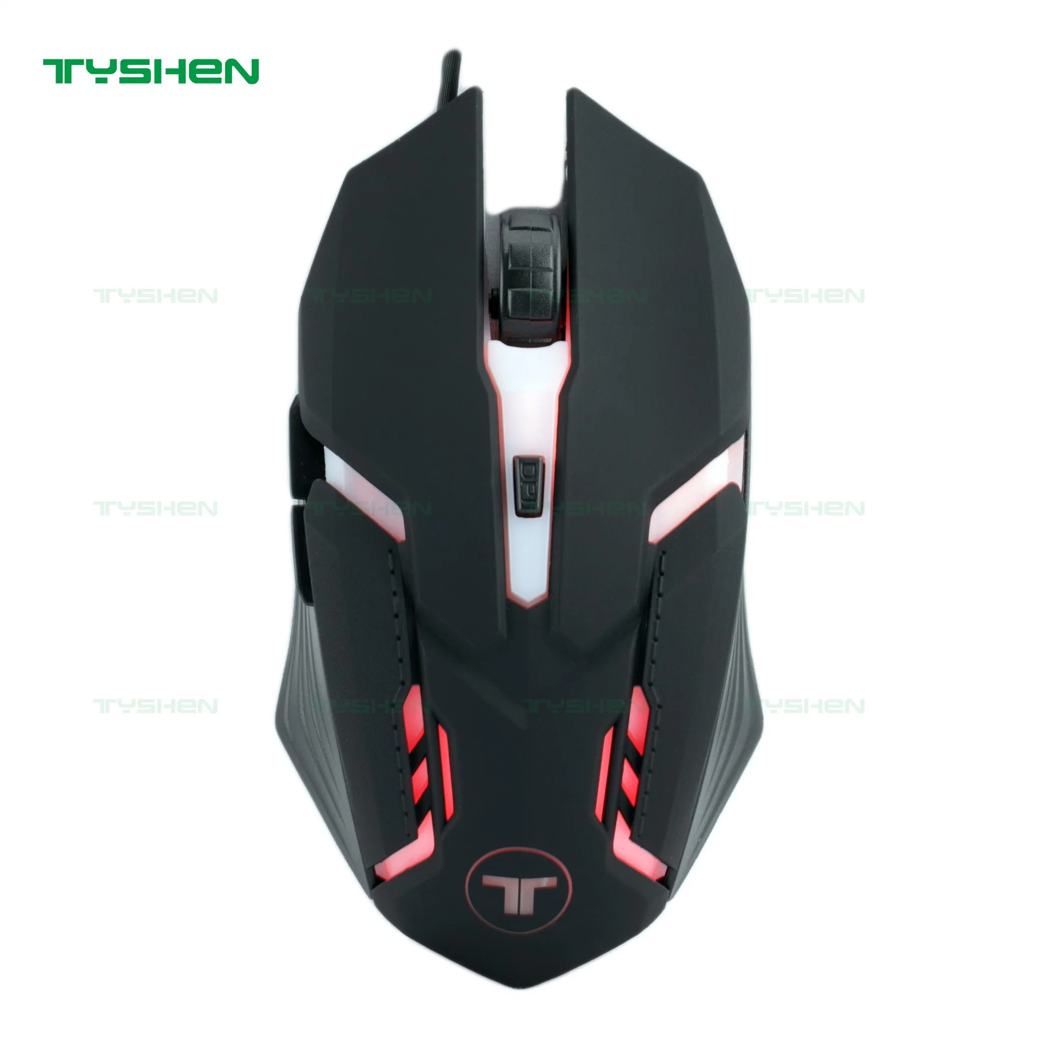 Low-End Gamer Mouse, 6 Buttons, 800/1200/1600/2400 Dpi