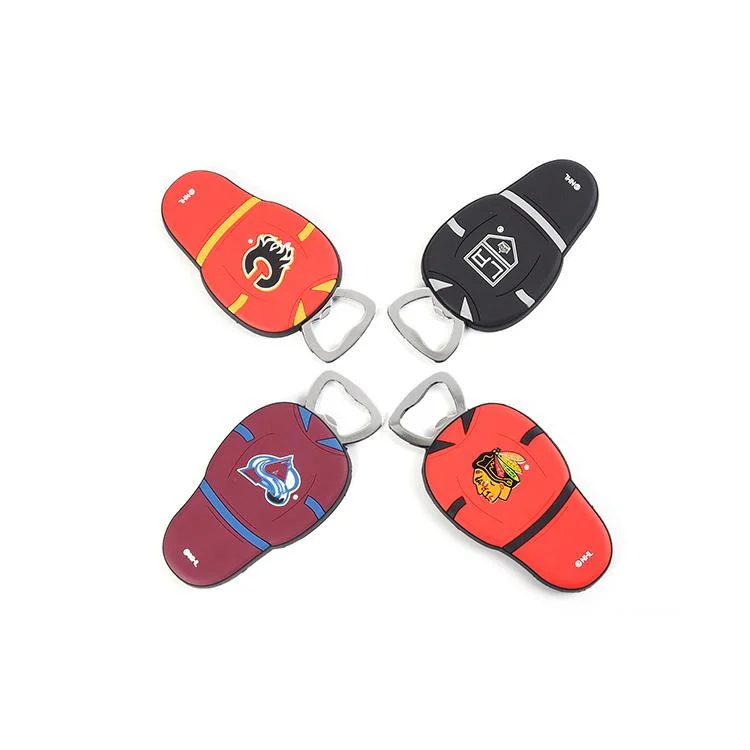 Custom Personalized Promotional Gifts Plastic Soft PVC Rubber Beer Bottle Opener