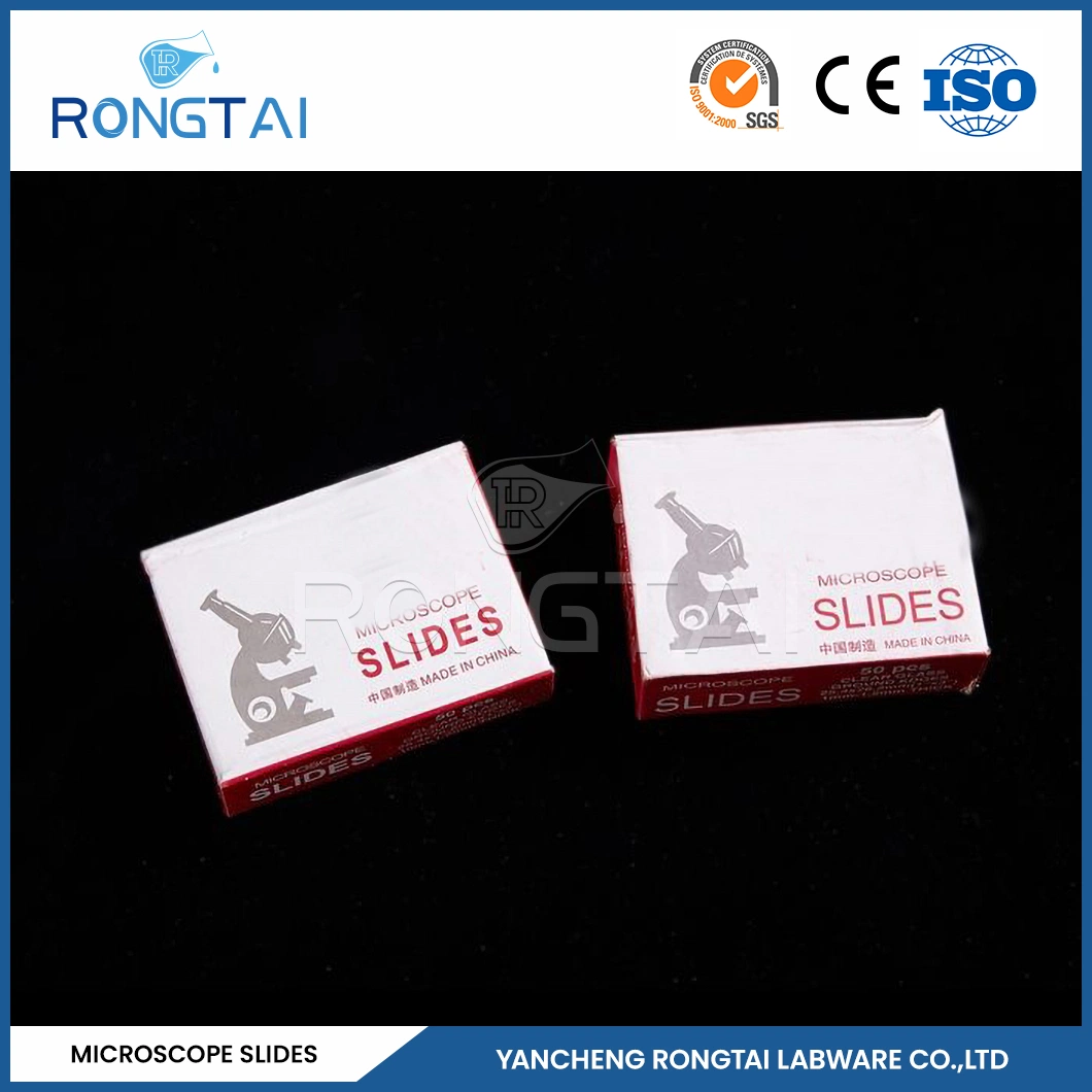 Rongtai Disposable Consumable Manufacturers Meiosis Microscope Slides China 7101 7102 7105 7107 7109 16 Oz Straight Glass Slide