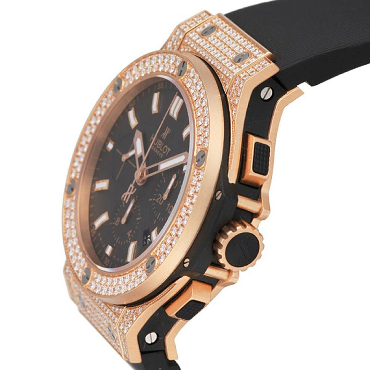 Relógios de luxo Dom Master Black aço inoxidável Diamond Dial Gold Aço S Venda mecânica RO-Lex Watch para homem