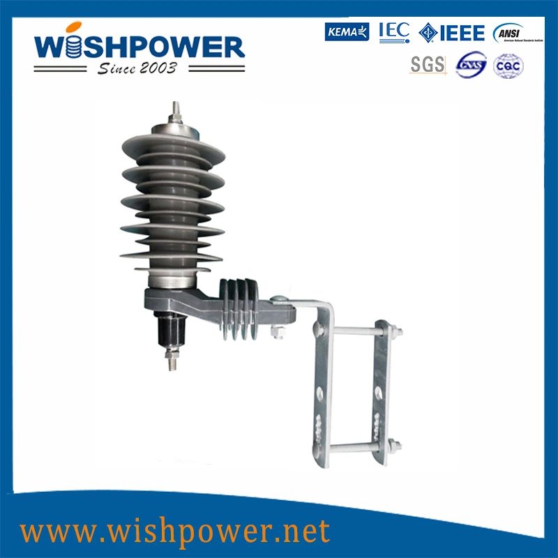 La norma IEC 60099-4 11kv Moa Lightning de intercepción de bombeo