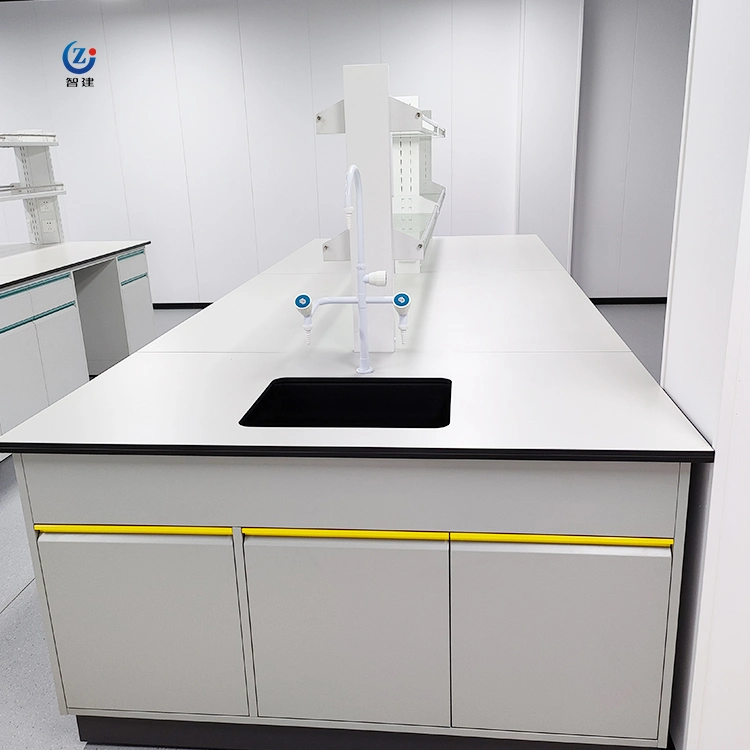 Chemestry Laboratory Island Work Benches Furniture with Storage Sink