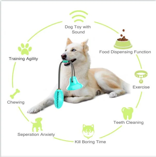 Tire la corde boule avec la formation de l'agilité de mâcher de dents de meunier chien jouet de nettoyage