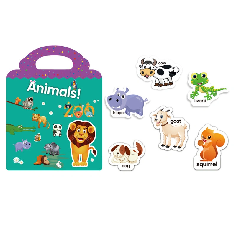 Hot Sale DIY Puffy Sticker Books 3D Reusable and Removable Stickers Books Activity Book Exercise Book for Kids Toddlers Educational Learning