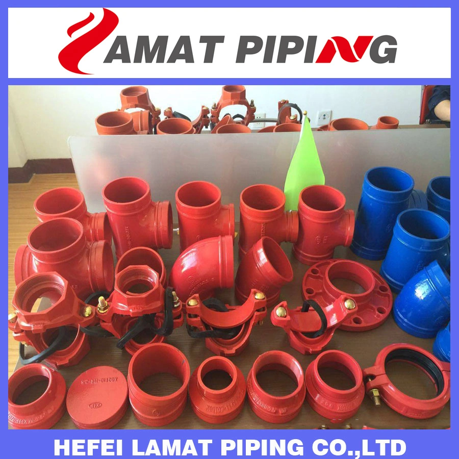 China-Factory-Price UL/FM/CE Listed Fire-Protection Ductile Iron Grooved-Pipe-Fitting Threaded Outlet