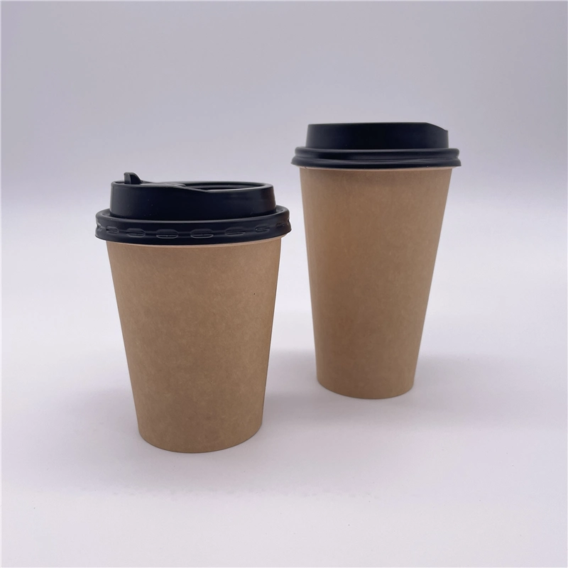 Wholesale/Supplier Printing 8oz 12oz 16oz Disposable Paper Cups Hot Coffee Paper Cup with Lid