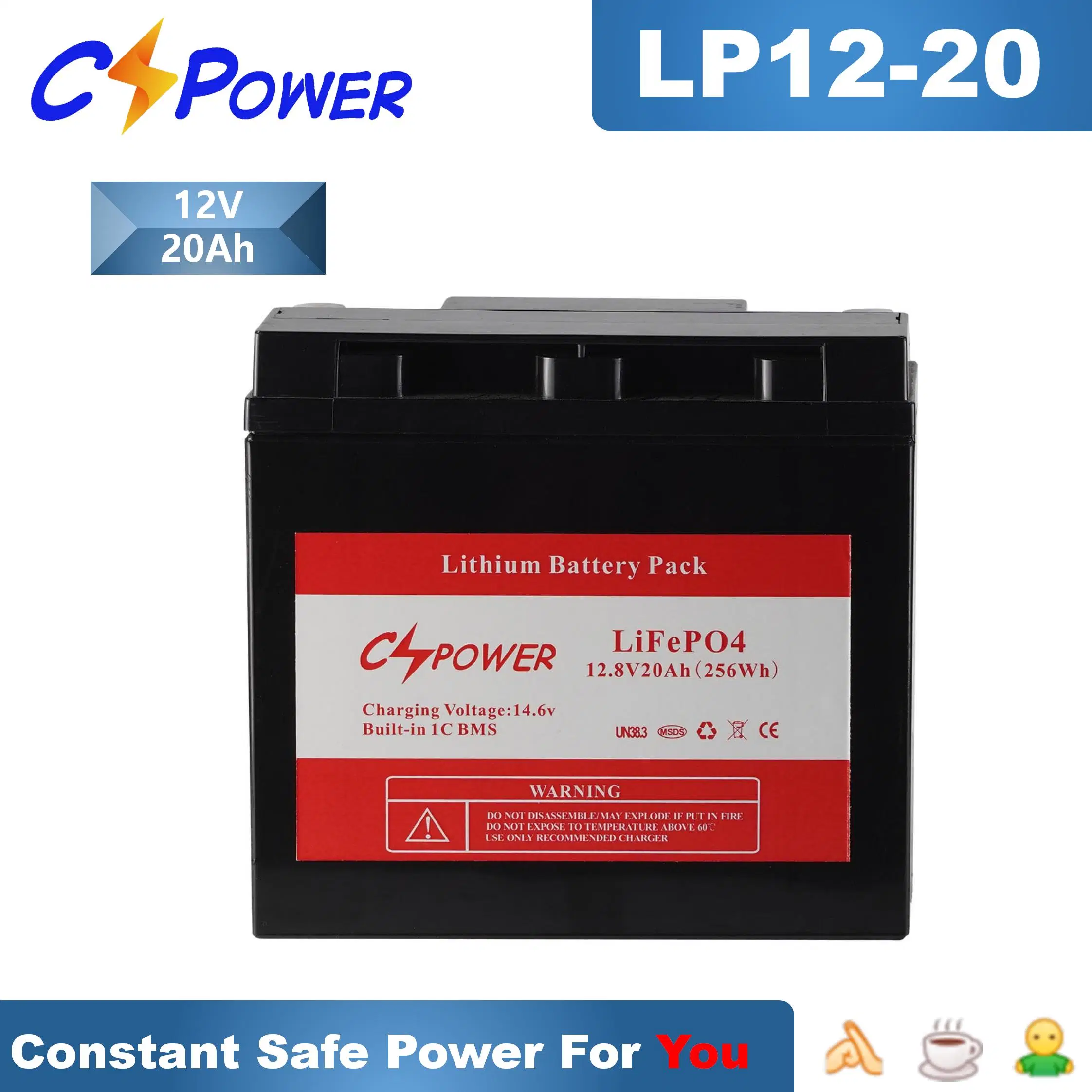 12V7ah LiFePO4 литиевой батареи для хранения инструмента на аккумуляторах /солнечной