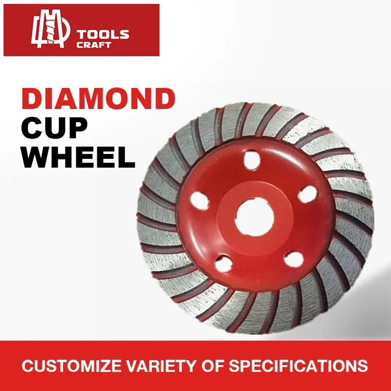 5 Inch Diamond Grinding Cup Wheels with Raptor Segments