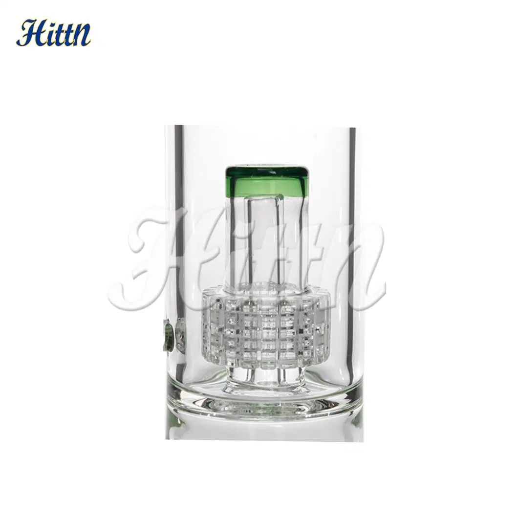 En Stock 12 pulgadas Azul Rosa Verde mezclado Color Borosilicato Cabezal de ducha Perk Tabaco hierbas secas Pyrex vidrio ahumado tubo grieta Tubo