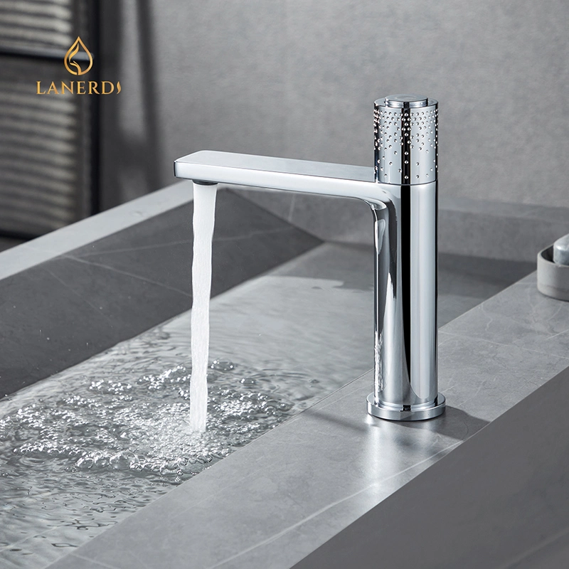 Small Bathroom Taps Key Switch Hot and Cold Water Vanity Taps Wash Basin Faucet Water Tap for Wash Basin