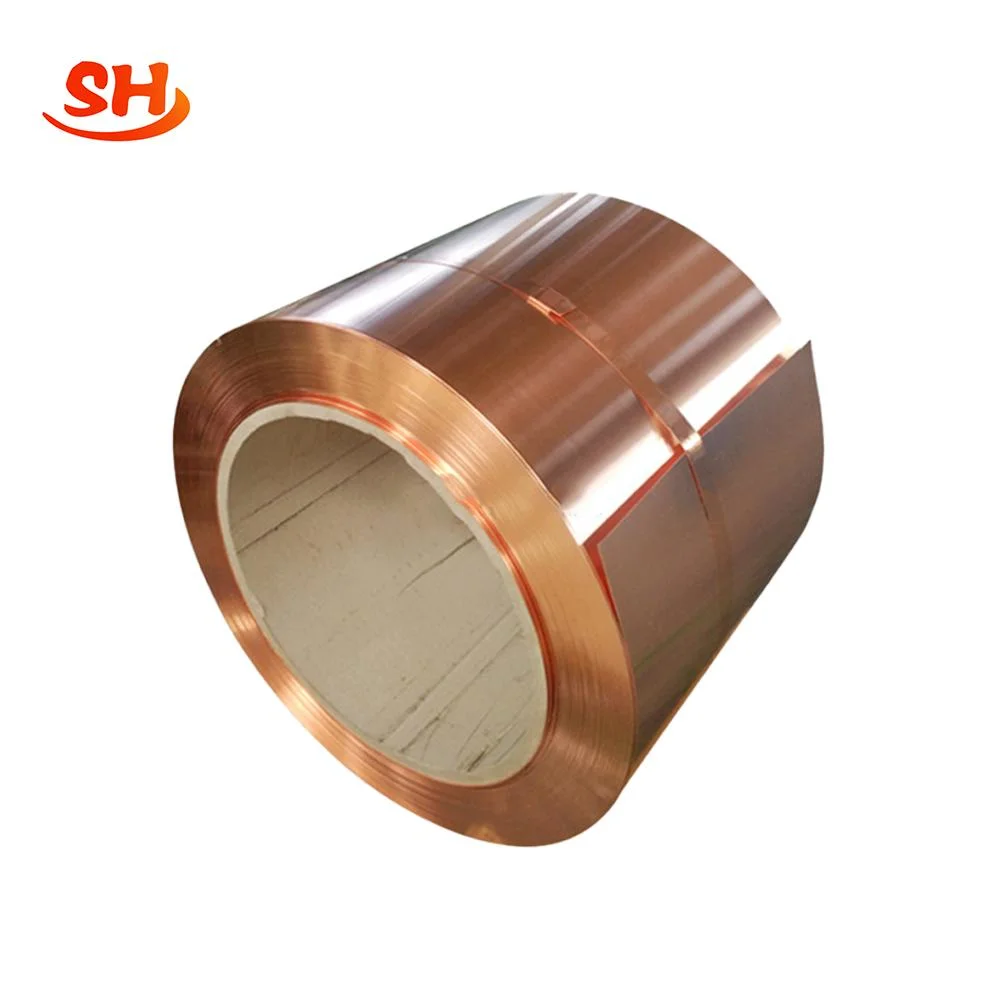 China C11000 C10100 C1220 of-Cu Tu2 Red Copper Strip Coil 3mm Cu-ETP Cu-Dhp T2 Tp2 Mirror Copper Coil Strip Cuzn10 H62 C27200 C26800 Brass Coil Cucrzr Strip