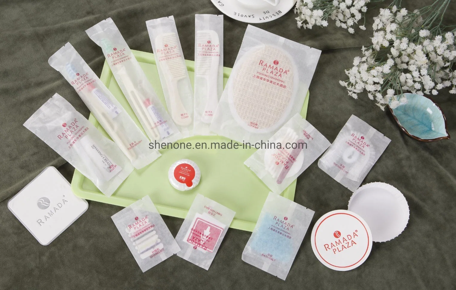 Shenone Professional Cheap Luxury Bathroom Kit Guest Hotel Amenities Supplier