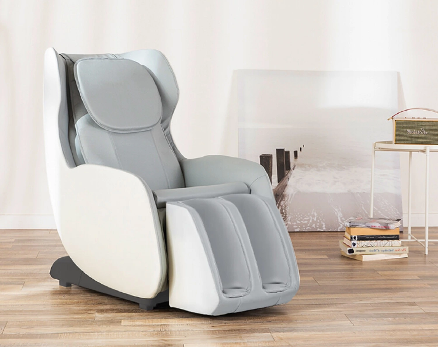 L Shape Full Back and Neck Shiatsu Zero Gravity Home Style Mini Xiaomi Brand Infrared Massage Sofa Massage Chair with Foot Massager