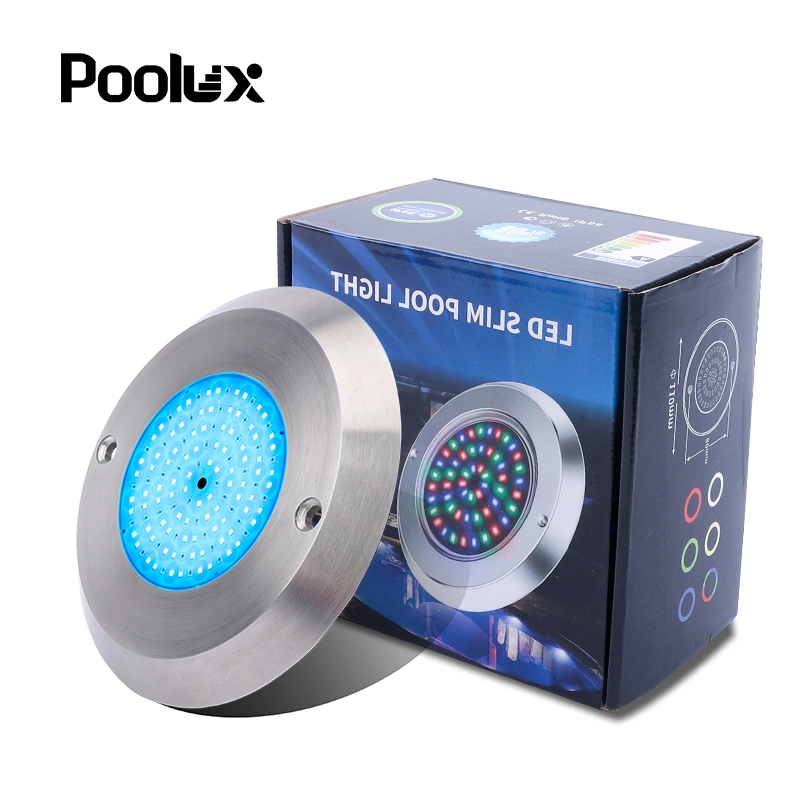 2022 Nova natação LED debaixo de água de 18 W com ultrafina de 10 mm montada na parede Iluminação da Piscina