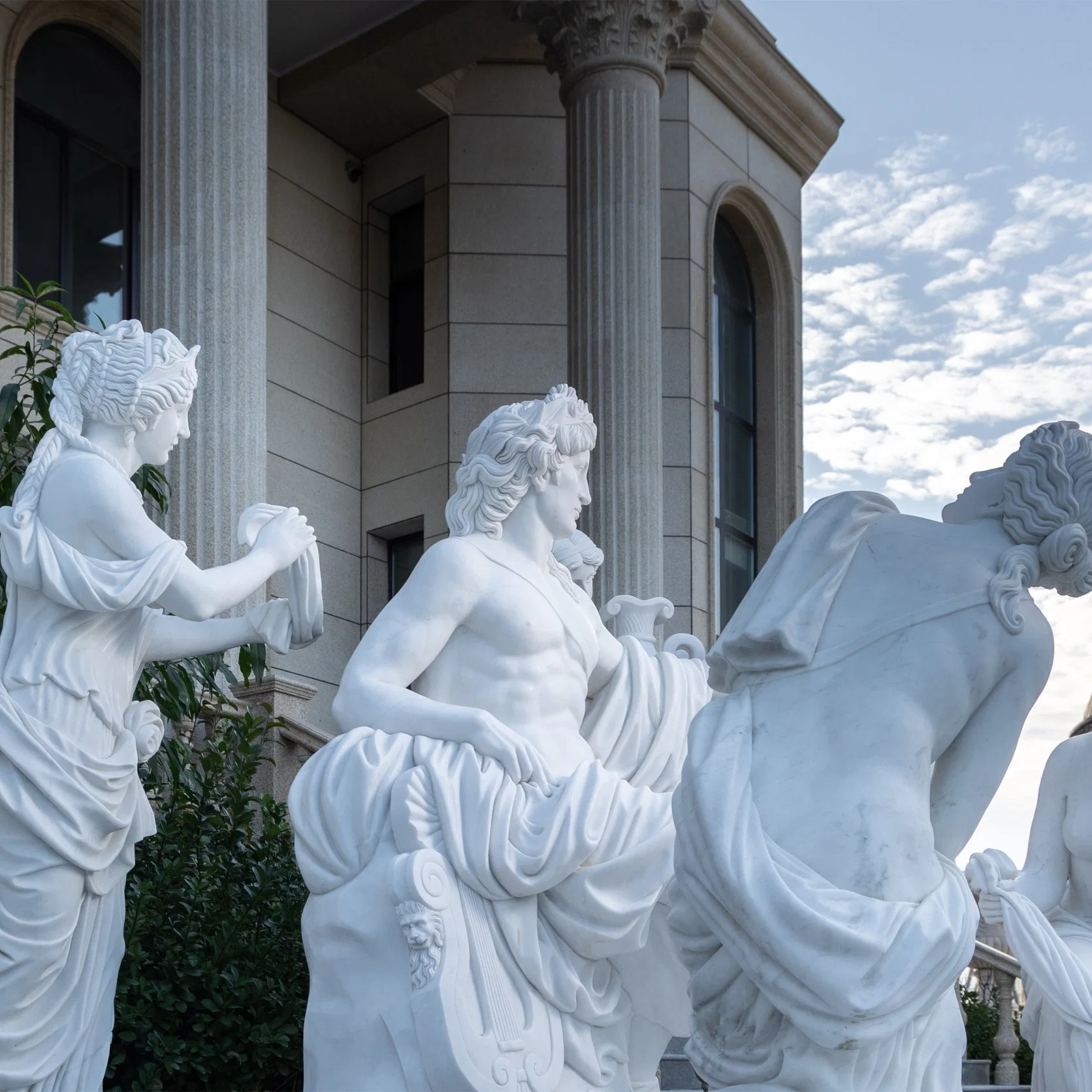 Versailles Garden Apollo&rsquor; S Bath Grove White Marble Group Sculpture Bronze Sculpture Marble Sculpture Bronze Sculpture Buddha Statue Angel Headstones