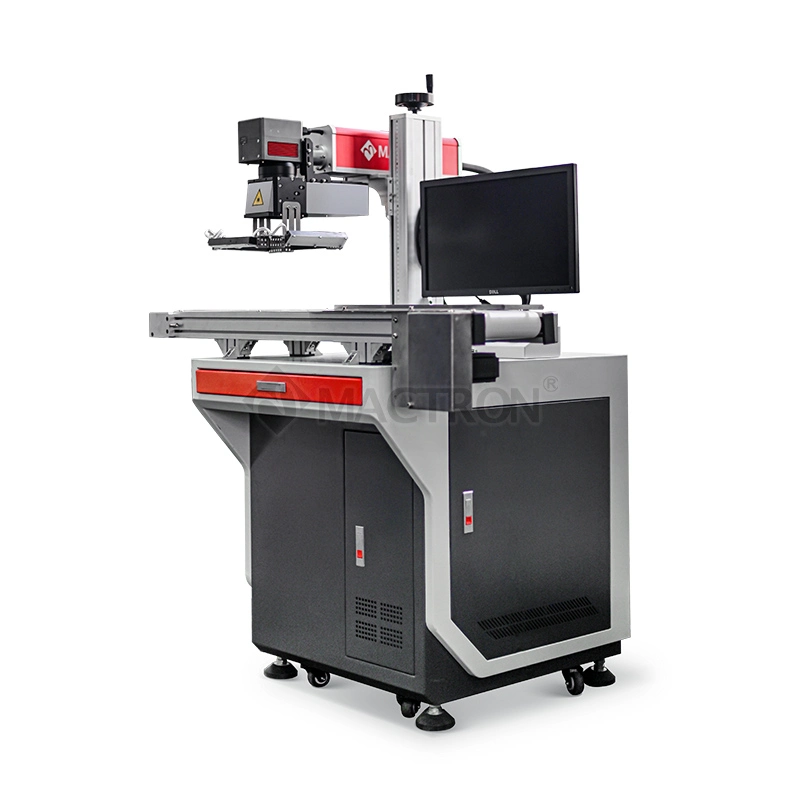 CCD Camera Positioning 50W Fiber Laser Marking Machine