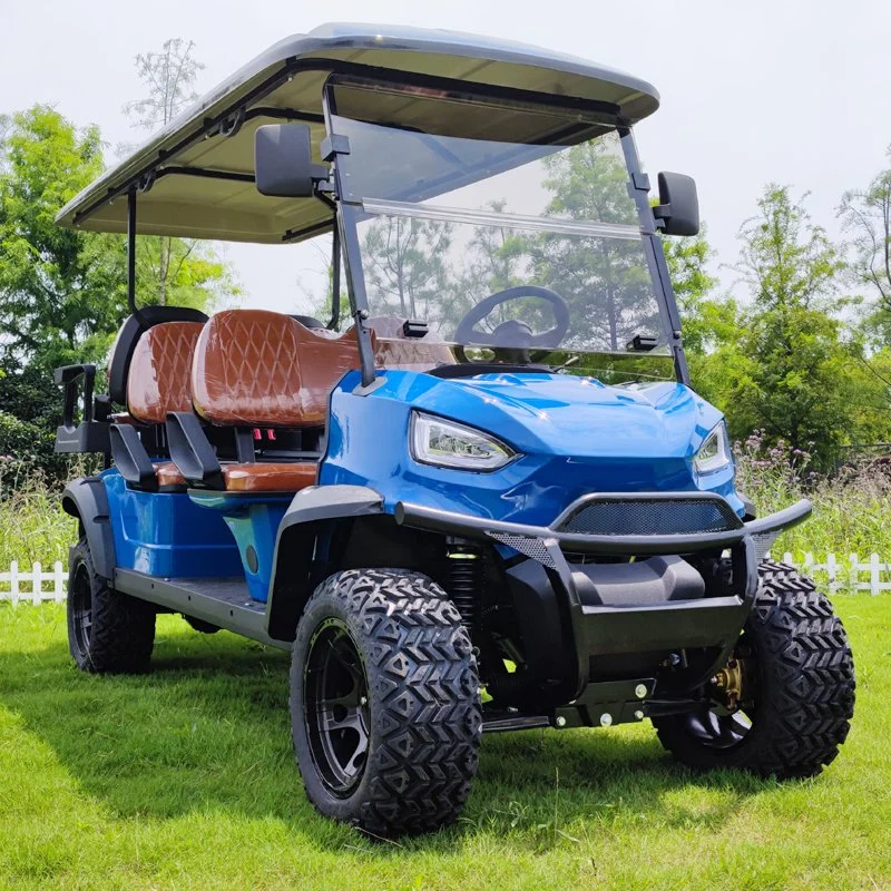 4+2 de la fábrica Seat autobús de turismo Club de Golf eléctrico Buggy Carro de la caza de coche con reproductor multimedia con pantalla táctil de la Cámara de copia de seguridad