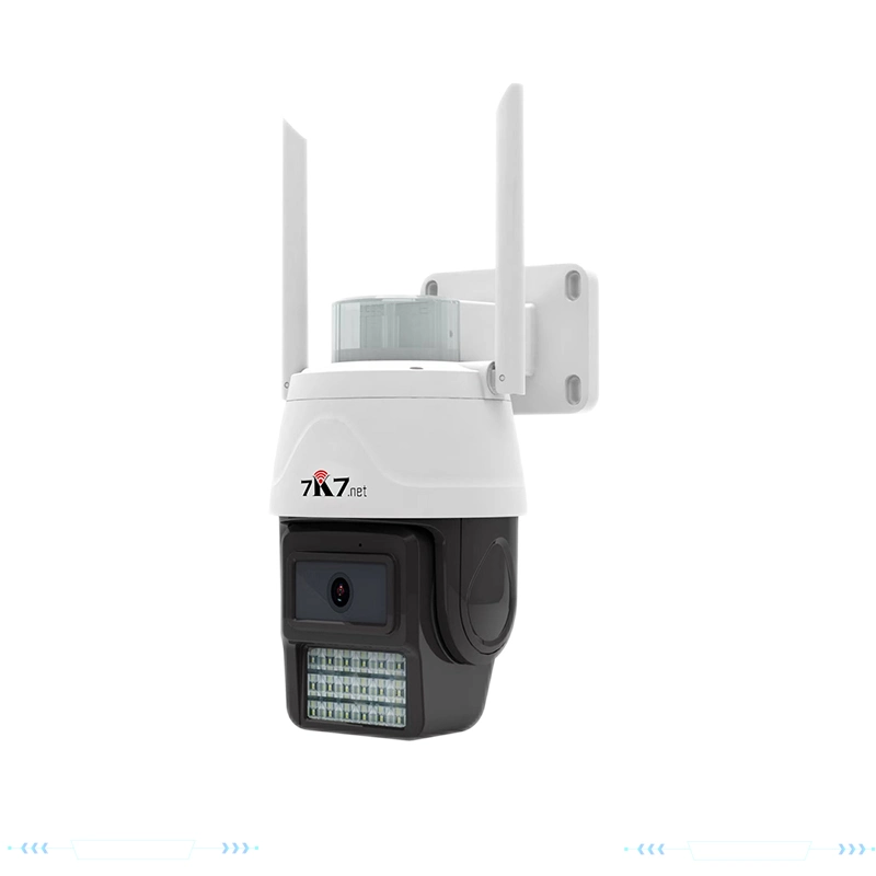 Caméra réseau IP65 avec détection d'IA humanoïde, zoom numérique automatique et fonction de balayage automatique.