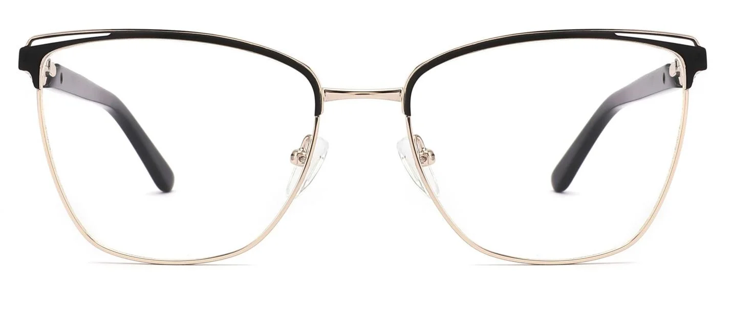 Ouyuan 2023 New Fashion Amazon Stainless Steel Women Metal Glasses Frames