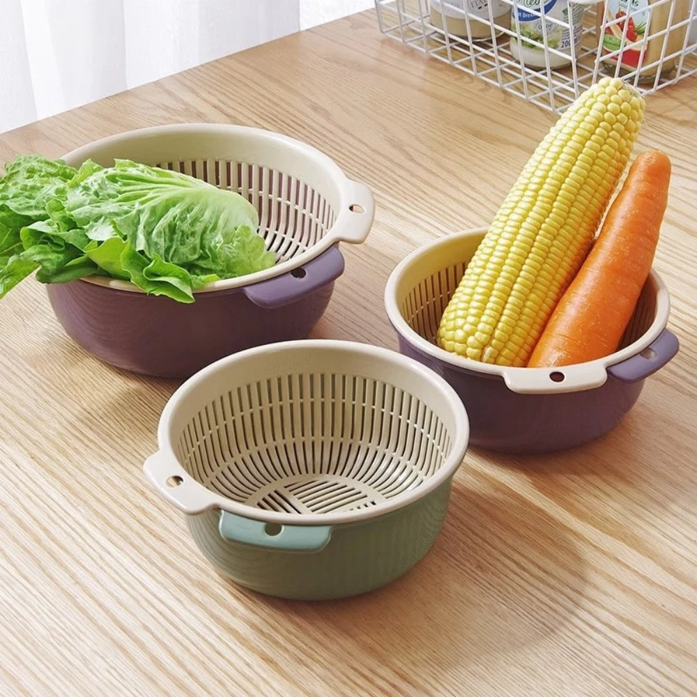 Multifunctional Household Plastic Round Fruit Vegetable Basket Mi25831