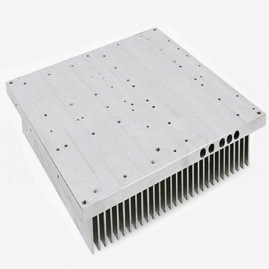 High Quality Industrial Large Aluminum Copper Machining High Power Industry Products Heat Sink with Smooth Contact Flat Surface