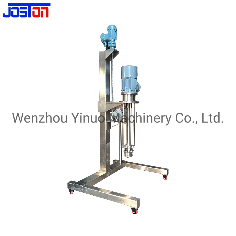 Stainless Steel Juice, Ointment Cream Viscous Liquid High Speed Homogenize Movable Portable Lift High Shear Mixer