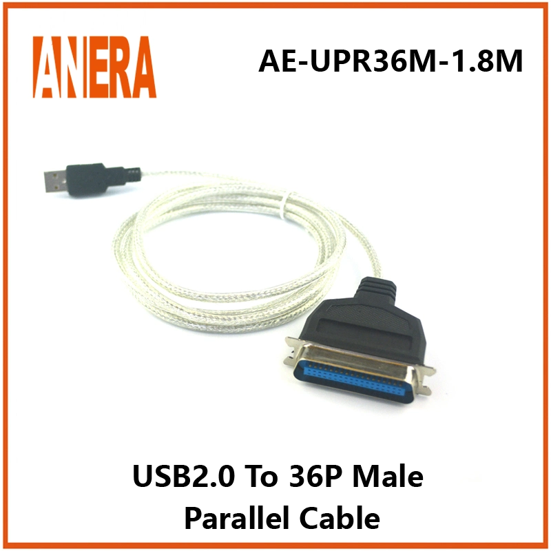 كبل طباعة من نوع USB إلى طرف USB متوازي 1284 من الطراز القديم كبل بيانات الطابعة Cn36 pin