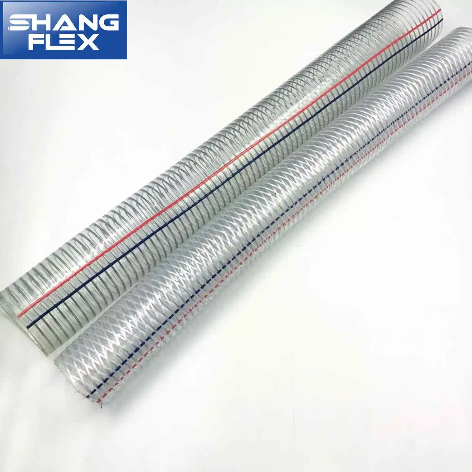 Anti Chemical PVC Fiber and Steel Wire Reinforced Hose for Water Oil Transfer