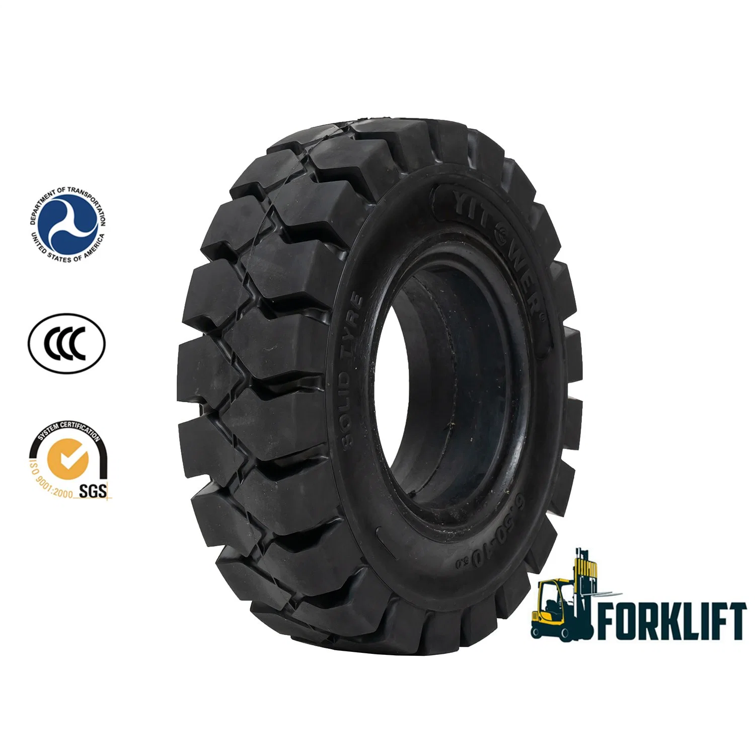 Descuento 3% China High quality/High cost performance Solid Tire con certificado DOT Marca bezant utilizada para Forklift 6.50-10