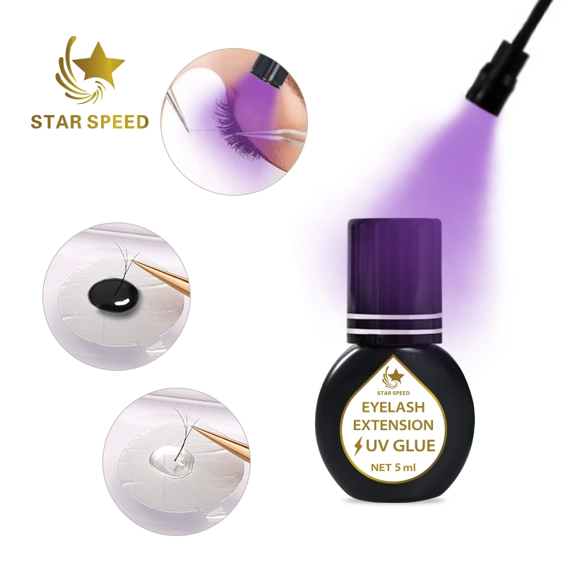 Nouveau produit Colle pour extension de cils LED UV imperméable à faible irritation pour extension de cils.