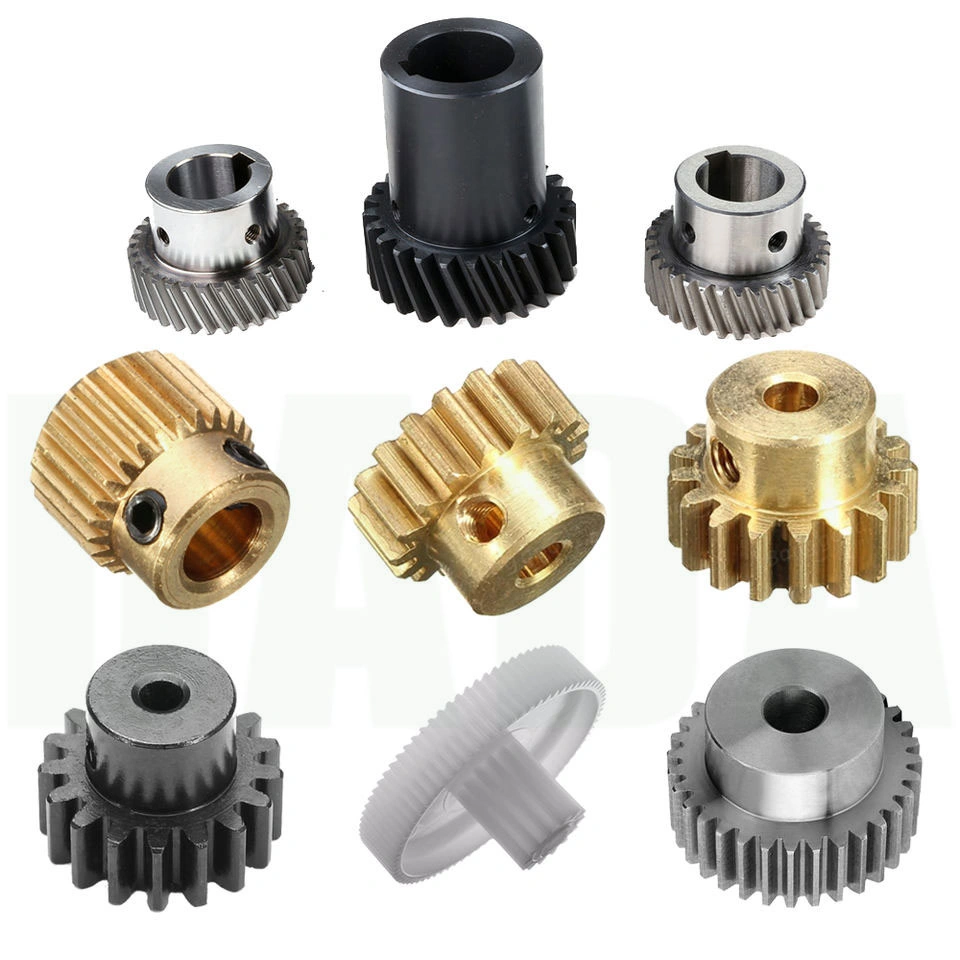 Custom CNC Machined Pinion Brass Spiral Angle Spur Gears